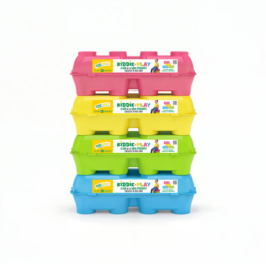 KiddiePlay - Pachet 12 caserole x 8 Oua de la gaini pasunate