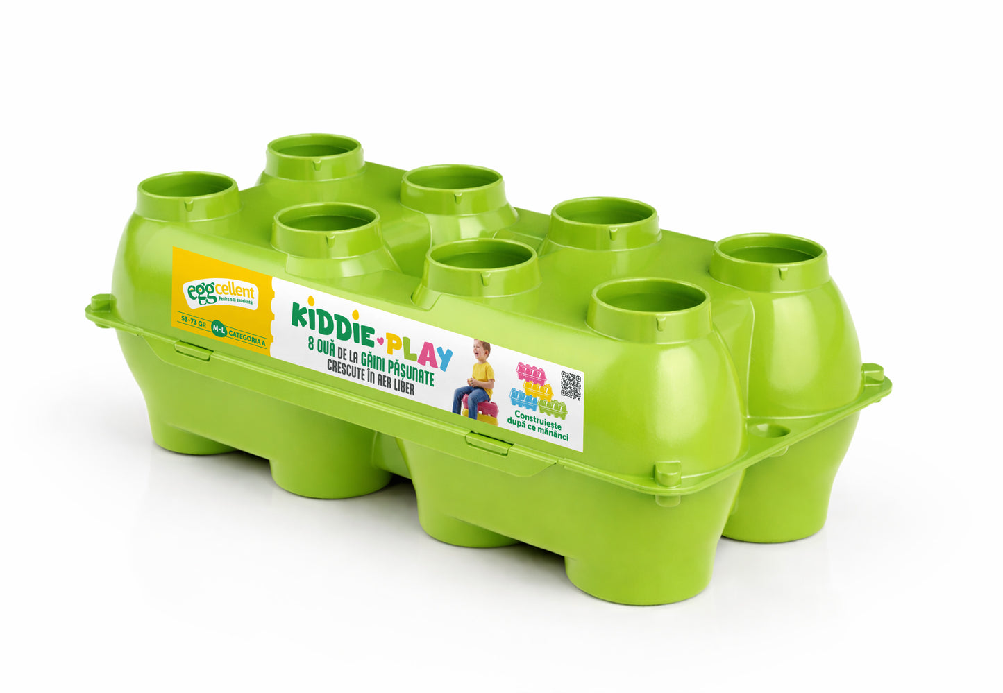 KiddiePlay - Pachet 12 caserole x 8 Oua de la gaini pasunate