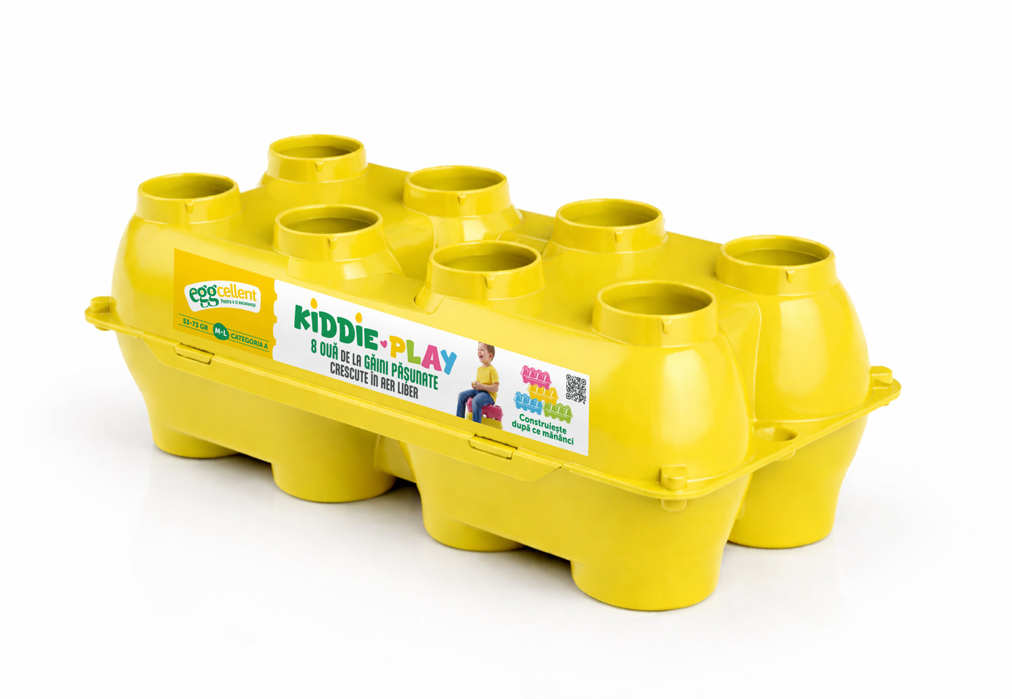 KiddiePlay - Pachet 12 caserole x 8 Oua de la gaini pasunate